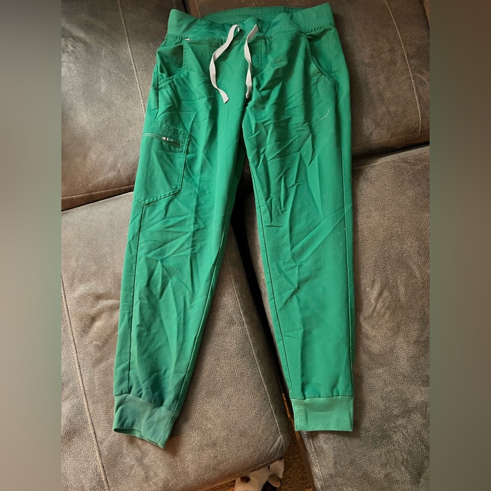 Hunter green Jogger figs scrubs
